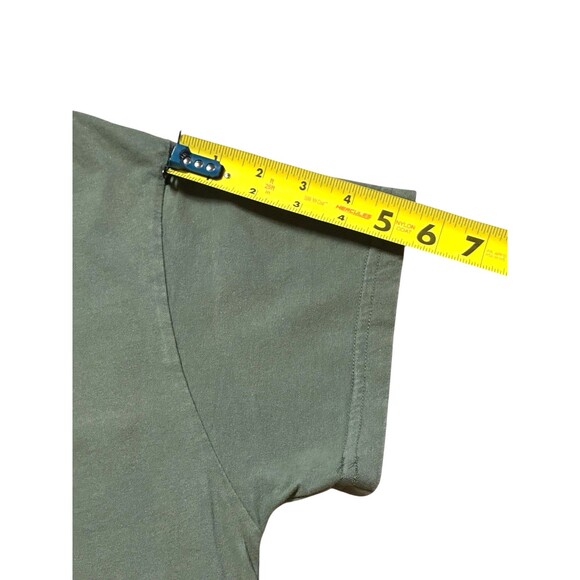 Dutch Bros brothers coffee T-shirt XL Olive Green Good Vibes Only Short Sleeve - Picture 7 of 13